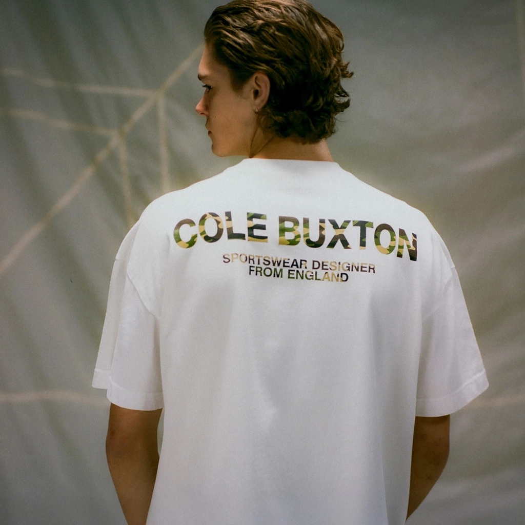 Cole Buxton END. x  Camo Sportswear T-Shirt Vintage White